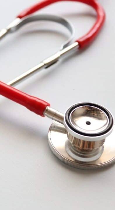 red stethoscope